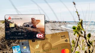 Betalingskort og strand