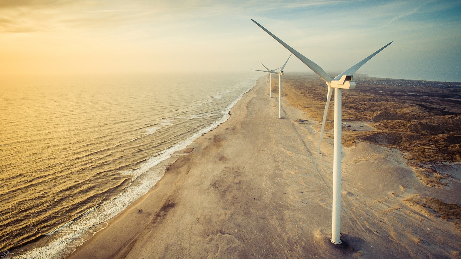 Vindmøller på vestkysten