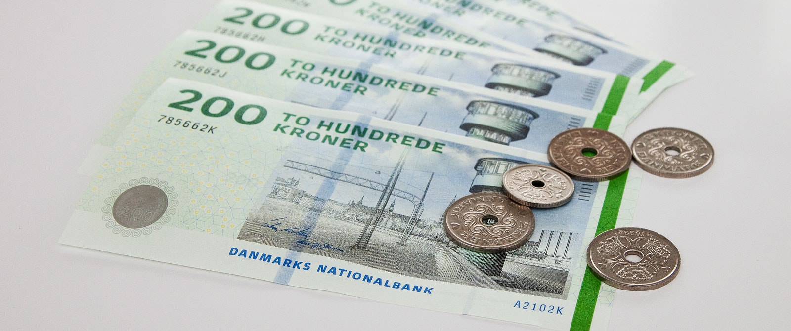 danske penge og kontanter