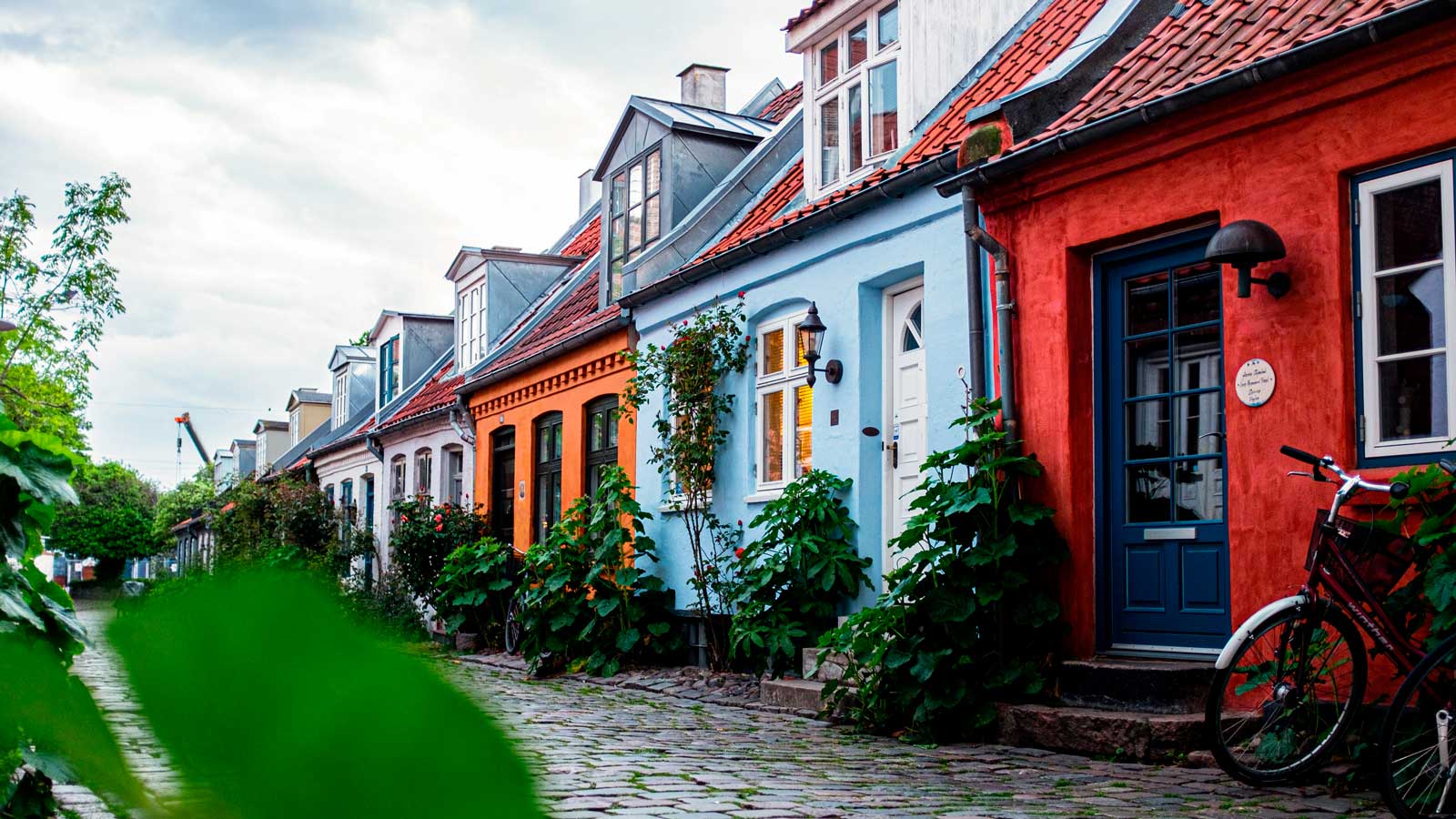 Boliger i forskellige farver