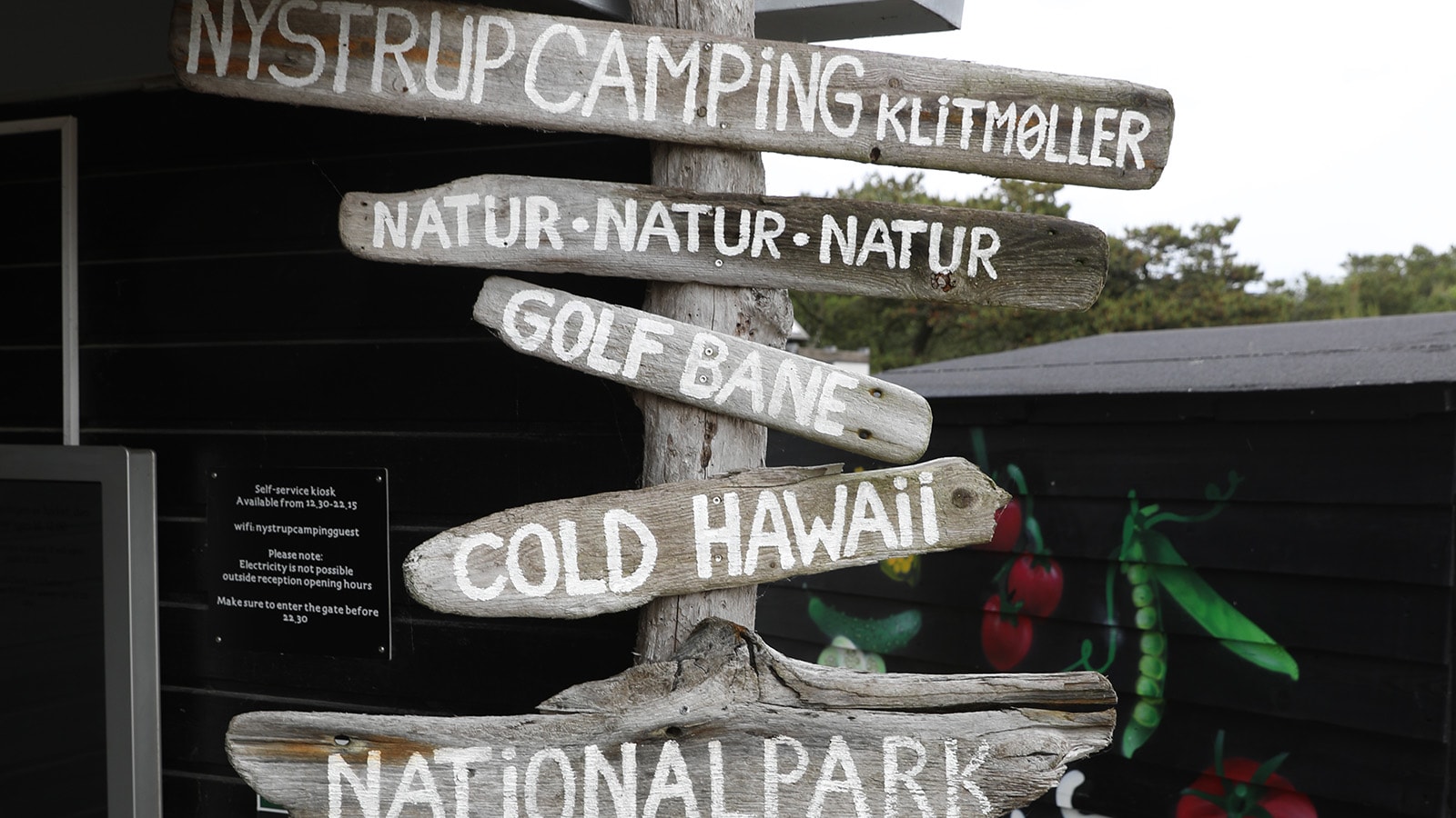 Nystrup Camping skilte