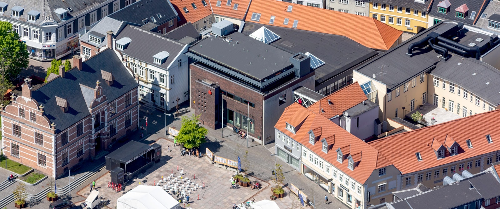 Luftfoto Sparekassen Thy Thisted